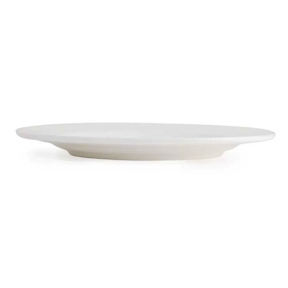Olympia Lumina Wide Rim Round Plates White 200mm (Pack of 6) - Image 3