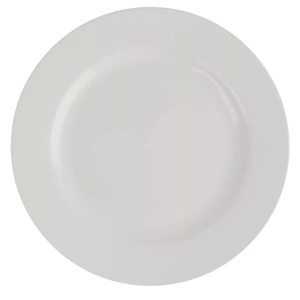 Olympia Lumina Wide Rim Round Plates White 200mm (Pack of 6) - Image 2