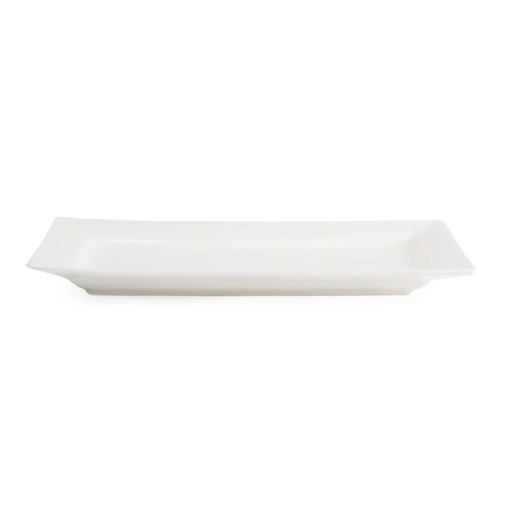 Olympia Lumina Wide Rim Rectangular Plates White 310mm (Pack of 2) - Image 3