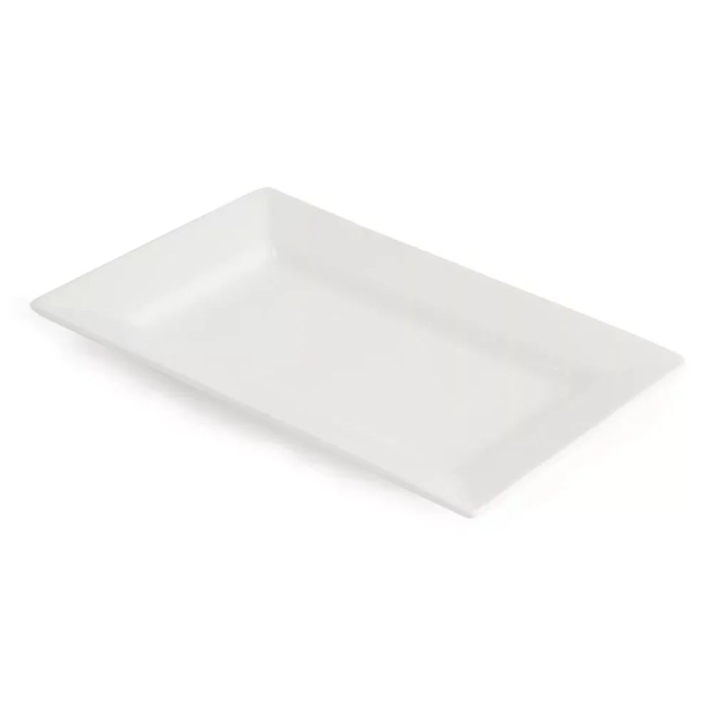 Olympia Lumina Wide Rim Rectangular Plates White 257x 155mm (Pack of 4) - Image 4
