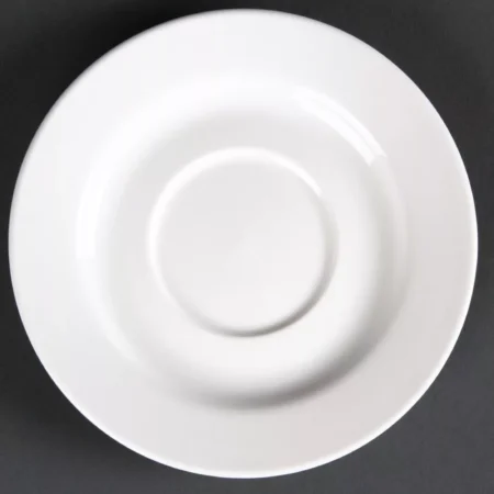 Olympia Lumina Round Saucers White 143mm (Pack of 6)