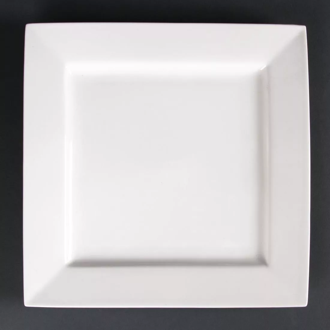 Olympia Lumina Square Plates White 265mm (Pack of 4)