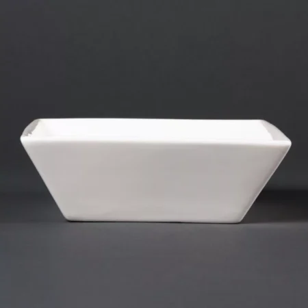 Olympia Lumina Square Bowls White 140mm (Pack of 6)