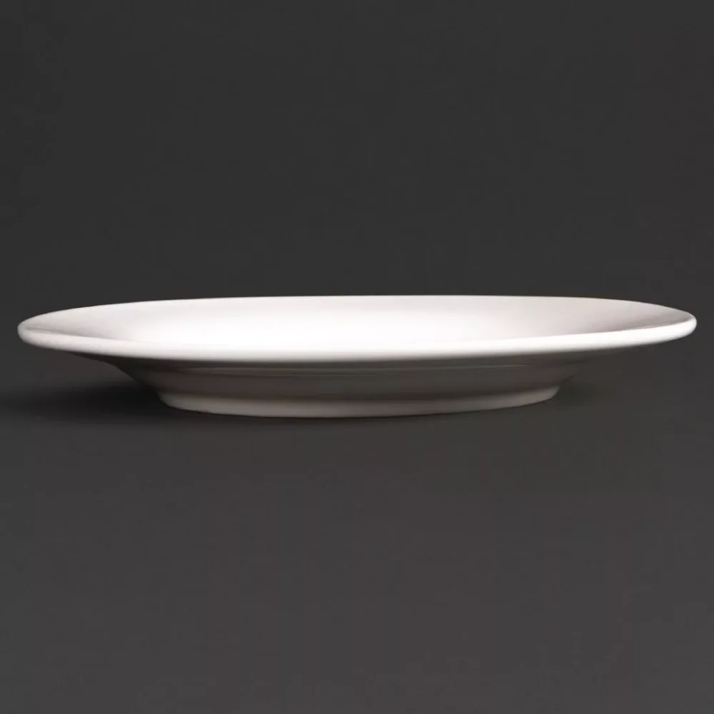 Olympia Lumina Wide Rim Round Plates White 150mm (Pack of 6) - Image 4