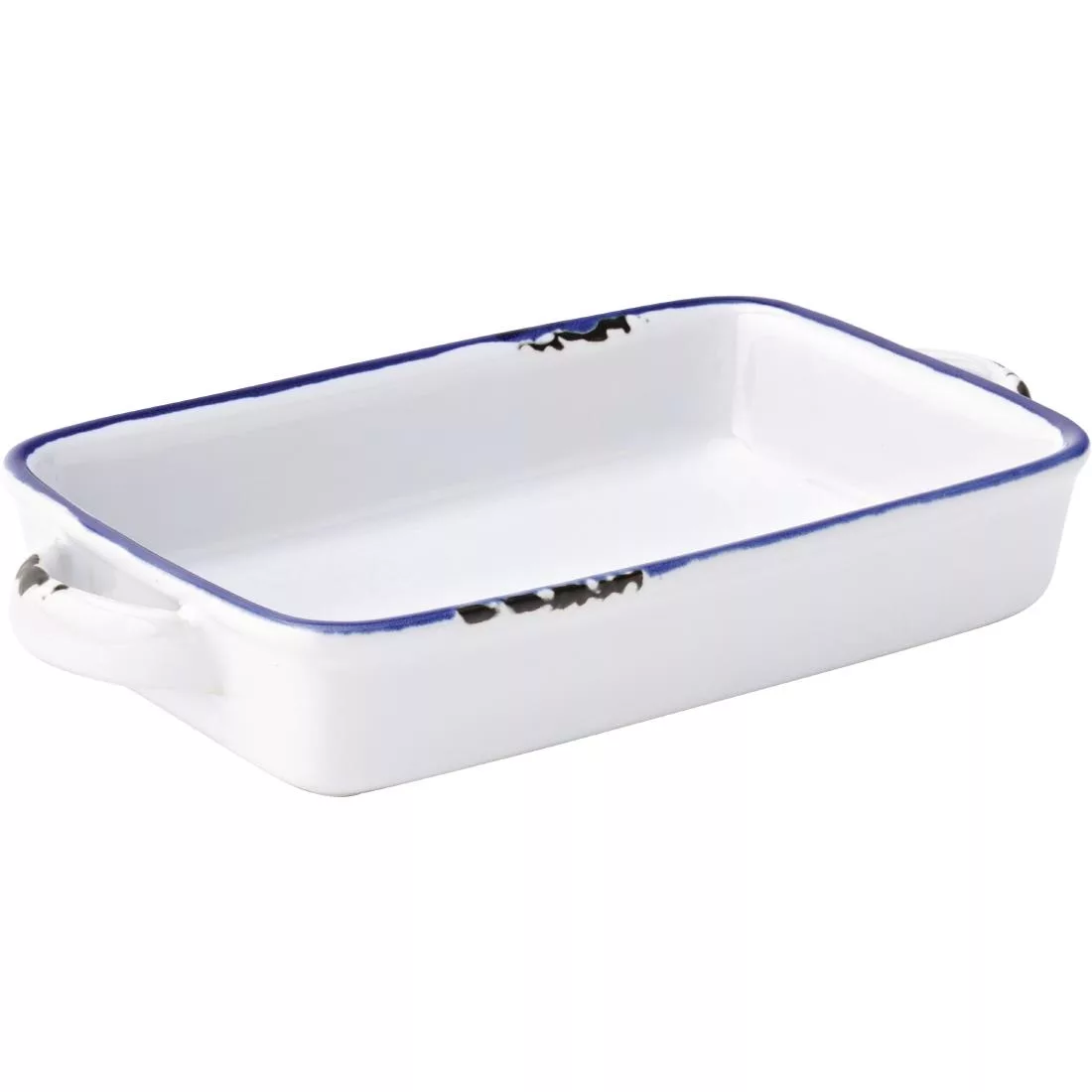 Utopia Avebury Blue Small Rectangular Dish 175mm (Pack of 12)