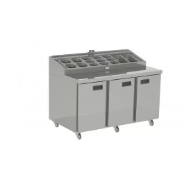 Foster FPS1/3HR-101/15-113 3 Door Gastronorm Storage Refrigerated Preparation Counter  420 Litres
