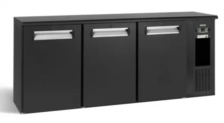 Gamko E3/222MU84 Solid Triple Door Black Undercounter Bottle Cooler  531 x 33 Centiliters