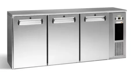 Gamko E3/222MUCS84 Solid Triple Door Stainless Steel Undercounter Bottle Cooler  531 x 33 Centiliters