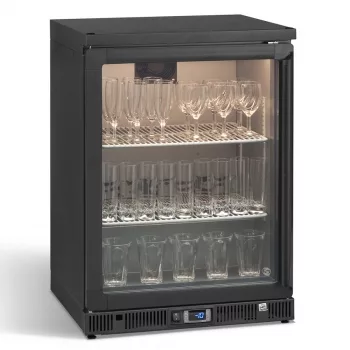 Gamko GF/100LG Left Hand Hinged Glass Single Door Anthracite Bottle Cooler  50 Pint Glasses