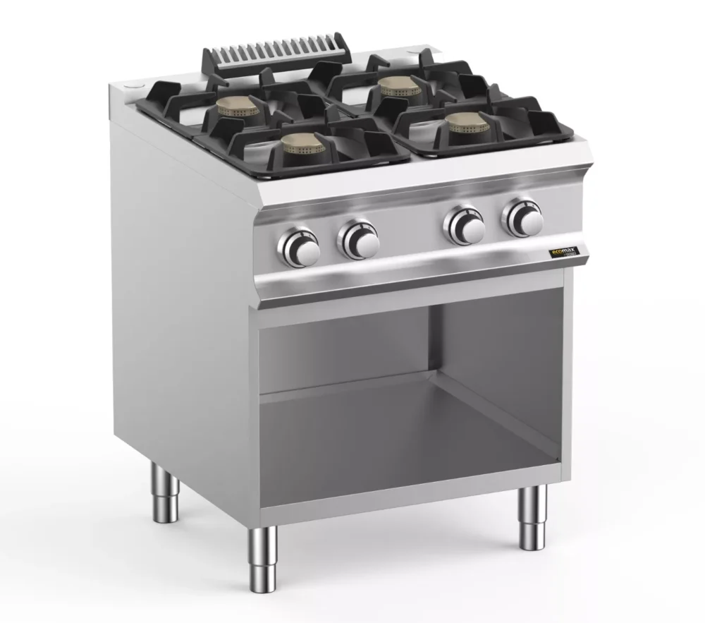 Hobart Ecomax HEFB77AXL 4 Burner Hob on Open Cupboard  4 x 7kW