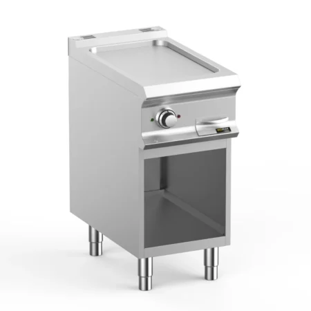 Hobart Ecomax HEFTBE74AL Smooth Griddle on Open Cupboard  5kW