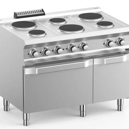 Hobart Ecomax HEPR711FE 6 Round Plate Hob with Electric Oven  17.6kW