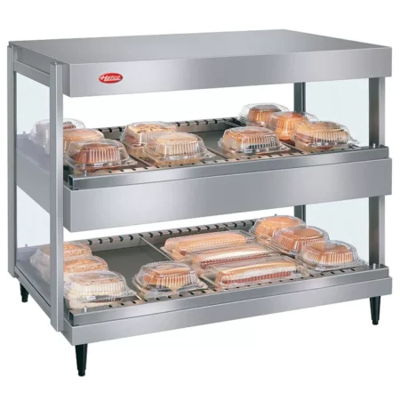 Hatco Hot Hold GRSDH-30D Merchandising warmer 2 shelves.