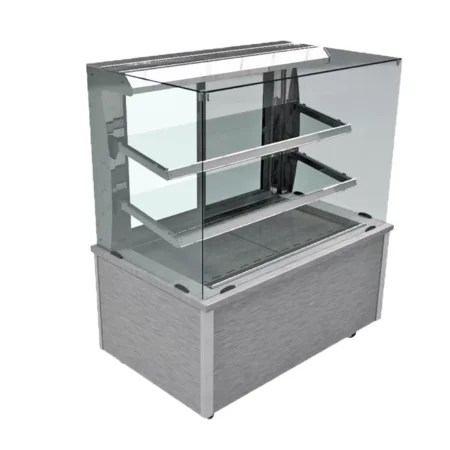 Moffat Display PAT2CSL chilled Multi-Tier 90x75x140 square glass.