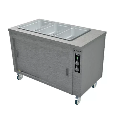 Moffat Premier Hot Hold HB3DBS cupboard 2 door passthrough with bain marie 128x70x90.