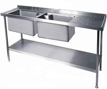Moffat S-Steel SSU187BBD sink 180x70x90 double bowl 60x45.