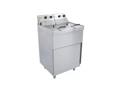 Parry Fryer NPDPF6 freestanding electric double tank 2 x 9 litres.