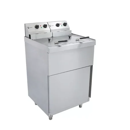 Parry Fryer NPDPF6 freestanding electric double tank 2 x 9 litres.