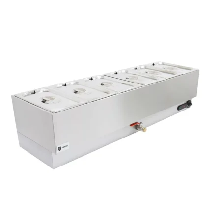 Parry Hot Hold 1987 electric bain marie wet with drain 6 x 1]3 GN.