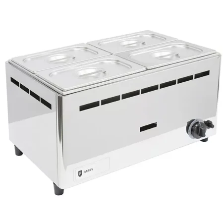 Parry Hot Hold BMF1-1G gas bain marie wet 4 x 1]4 GN.