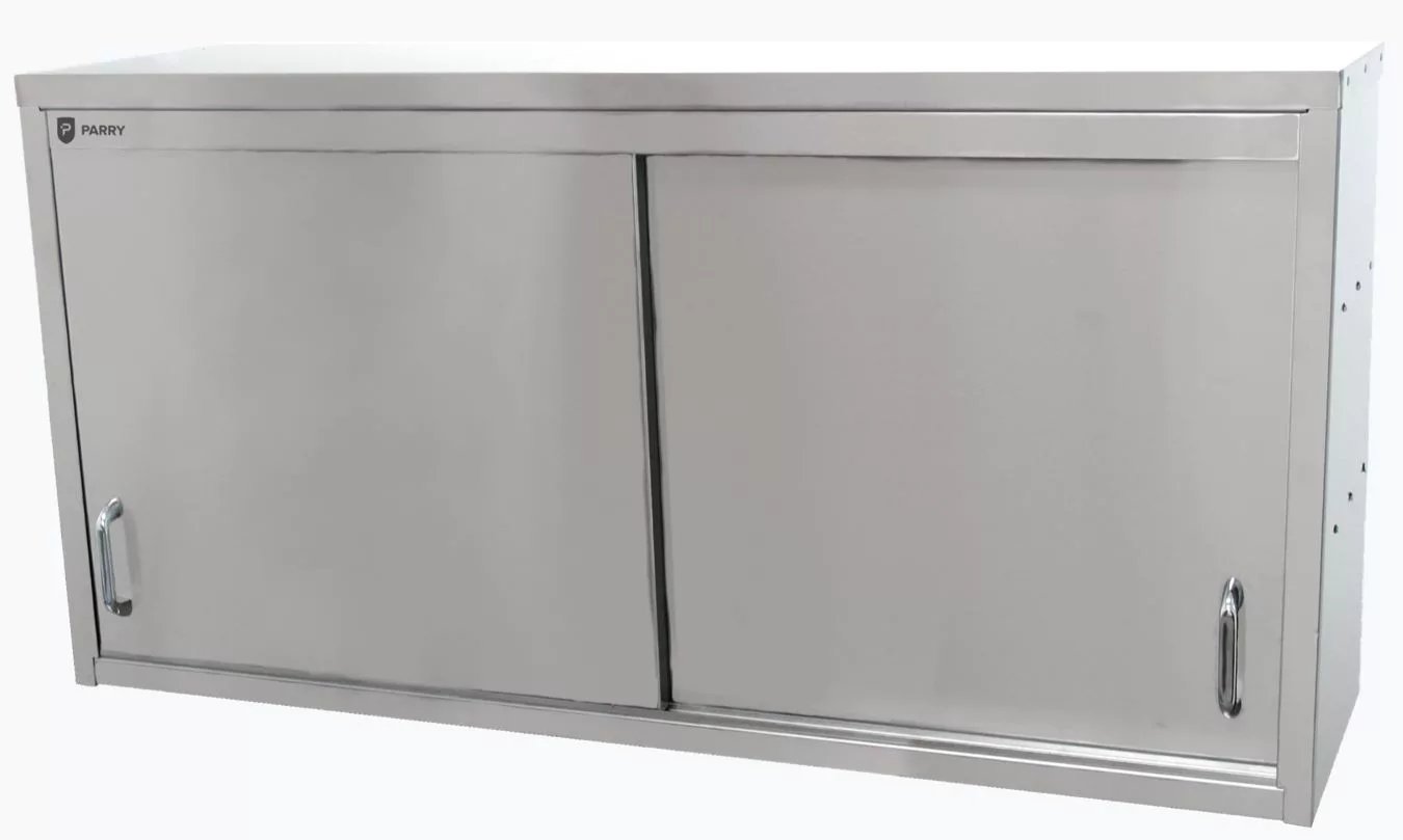 Parry S-Steel WCS900 wall mounted cupboard 2 sliding door 90cm.