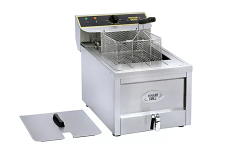 RollerGrill Fryer RFE12 counter top electric 12L deep single tank with draining system.