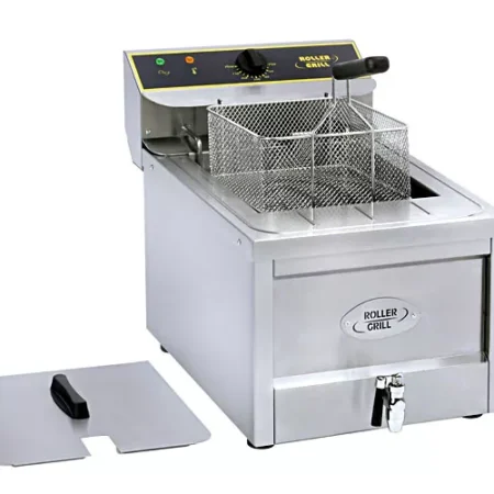 RollerGrill Fryer RFE12 counter top electric 12L deep single tank with draining system.