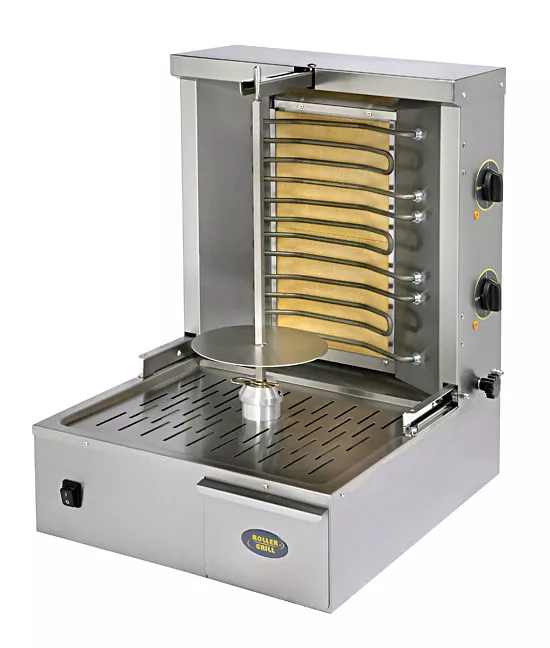 RollerGrill Grill Gyros GR40E kebab Grill Electric high spit 15 kg of meat.