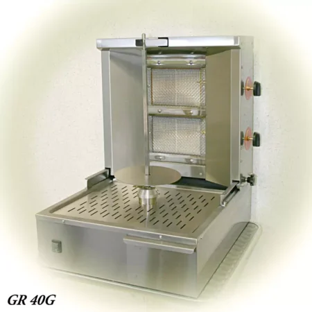 RollerGrill Grill Gyros GR40G kebab Grill gas high spit 15 kg of meat.