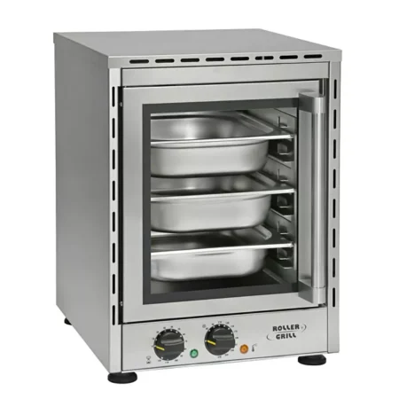 RollerGrill Oven FCV280 convection mini upright 3 shelves 255 x 310 with ventilation.