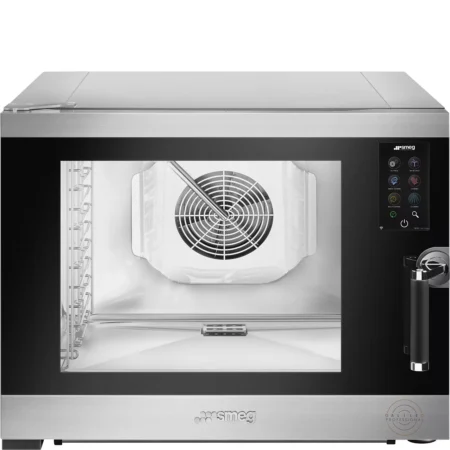 Smeg Oven SPO5L2S Combi 5 tray GN 1]1, Intuitive 7 inch touch screen controls, 8 cooking functions.