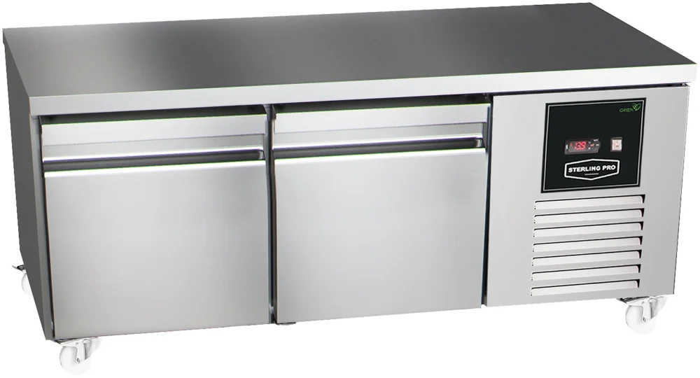 Sterling Pro Fridge Green SPI-B-135 Low-Height Counter 2 x 2]3 Drawers.