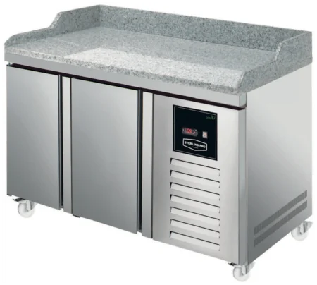 Sterling Pro Pizza Prep Green SPI-7-135-20-GR 2 Door Counter With Granite Top 290 Litres.