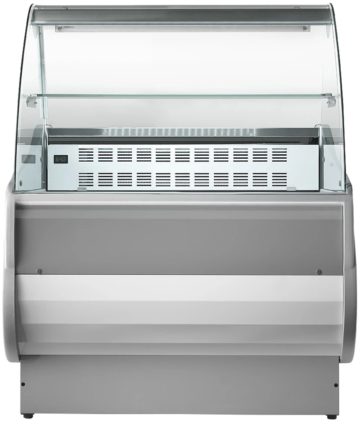 Sterling Pro Serveover Counter Green SALINA80-150VCC Curved Glass 1500mm.