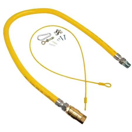 Connect2Gas Braided Quick Release Gas Hose 1/2"x1000mm