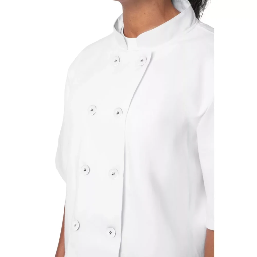 Nisbets Essentials Short Sleeve Chefs Jacket White XXL (Pack of 2) - Image 5