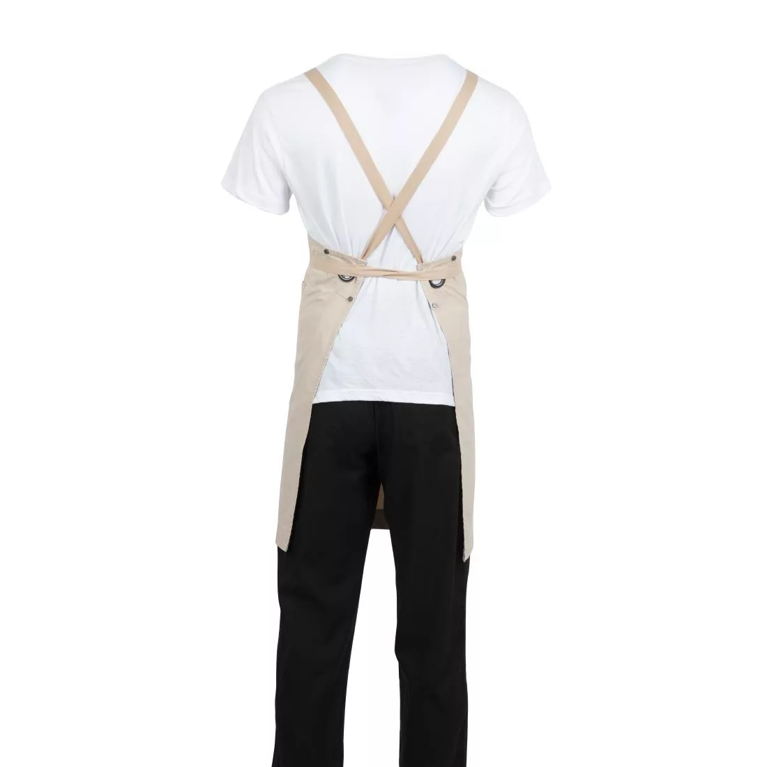 Southside Cotton Canvas Bib Apron Stone - Image 8