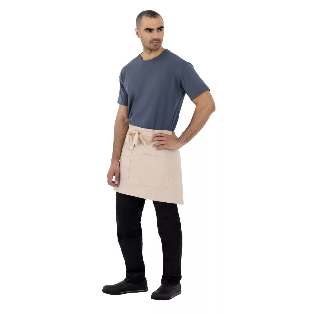 Southside Cotton Canvas Waist Apron Stone - Image 8