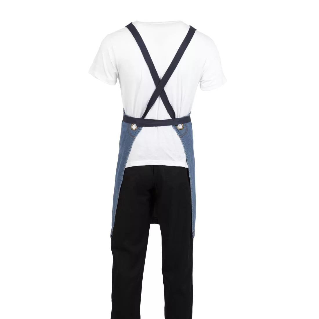 Southside Denim Bib Apron Light Blue - Image 7