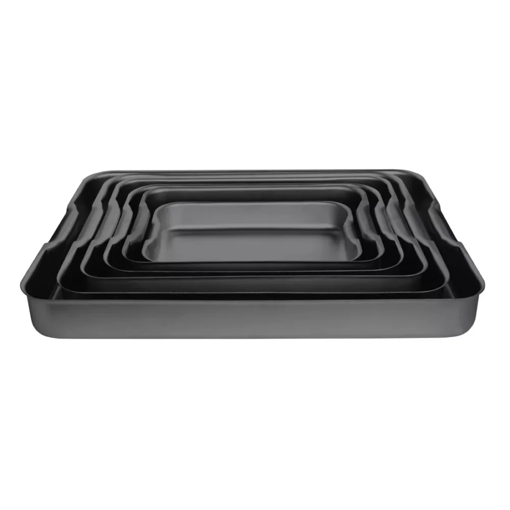 Vogue Anodised Aluminium Roasting Dish 370mm - Image 2