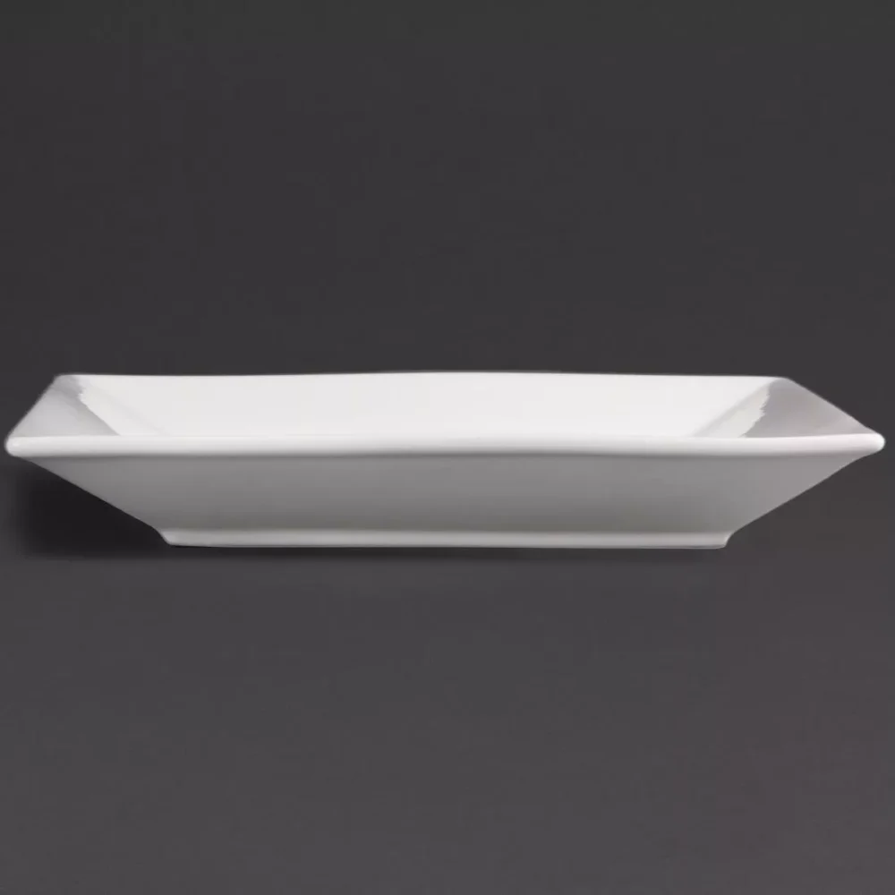 Olympia Whiteware Square Plates Wide Rim 250mm (Pack of 6) - Image 5