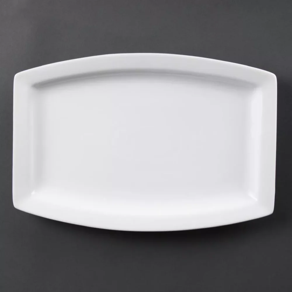 Olympia Whiteware Rectangular Plates 320mm (Pack of 6)