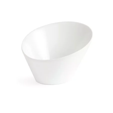 Olympia Whiteware Oval Sloping Bowls 154x 133mm 335ml (Pack of 4)