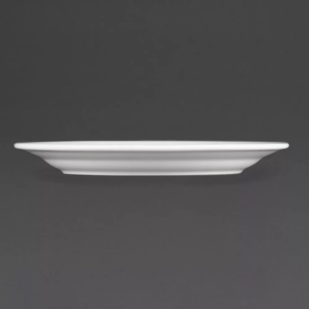 Olympia Whiteware Wide Rimmed Plates 230mm (Pack of 12) - Image 3