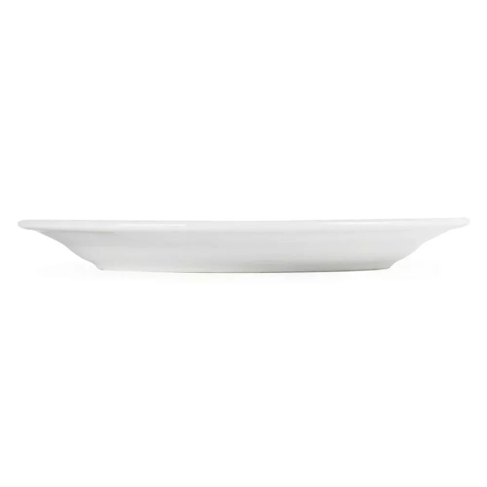 Olympia Whiteware Wide Rimmed Plates 230mm (Pack of 12) - Image 2