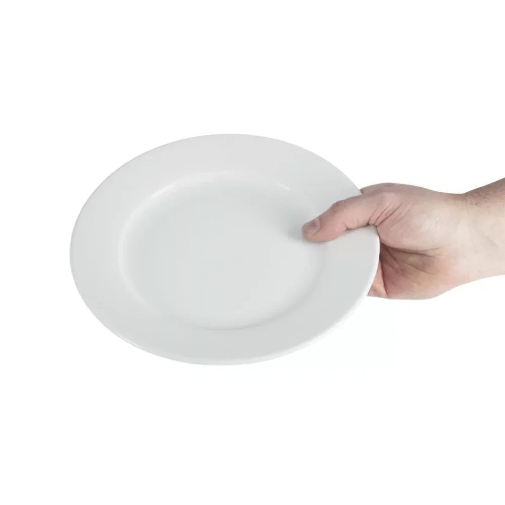 Olympia Whiteware Wide Rimmed Plates 230mm (Pack of 12) - Image 6
