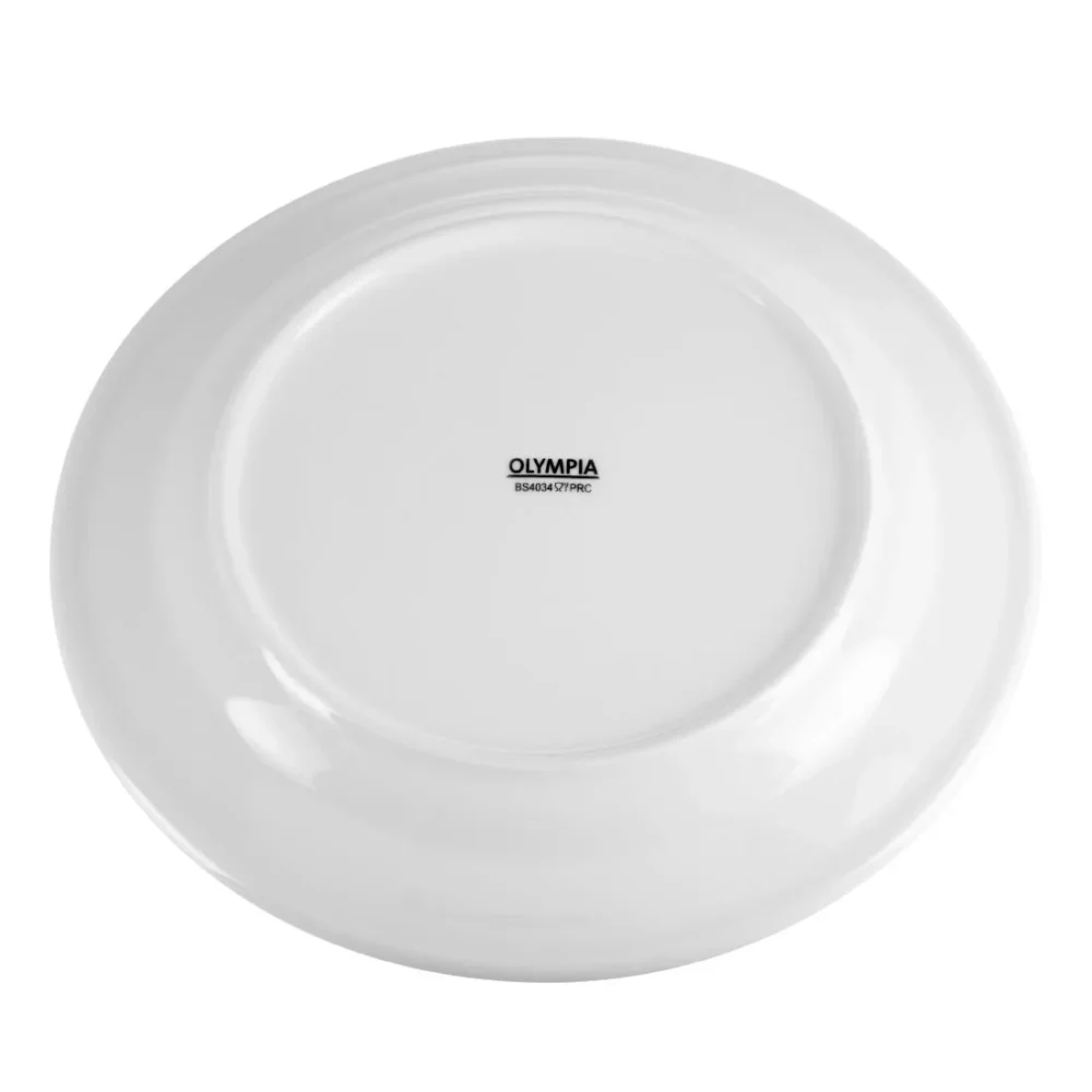 Olympia Whiteware Wide Rimmed Plates 250mm (Pack of 12) - Image 7