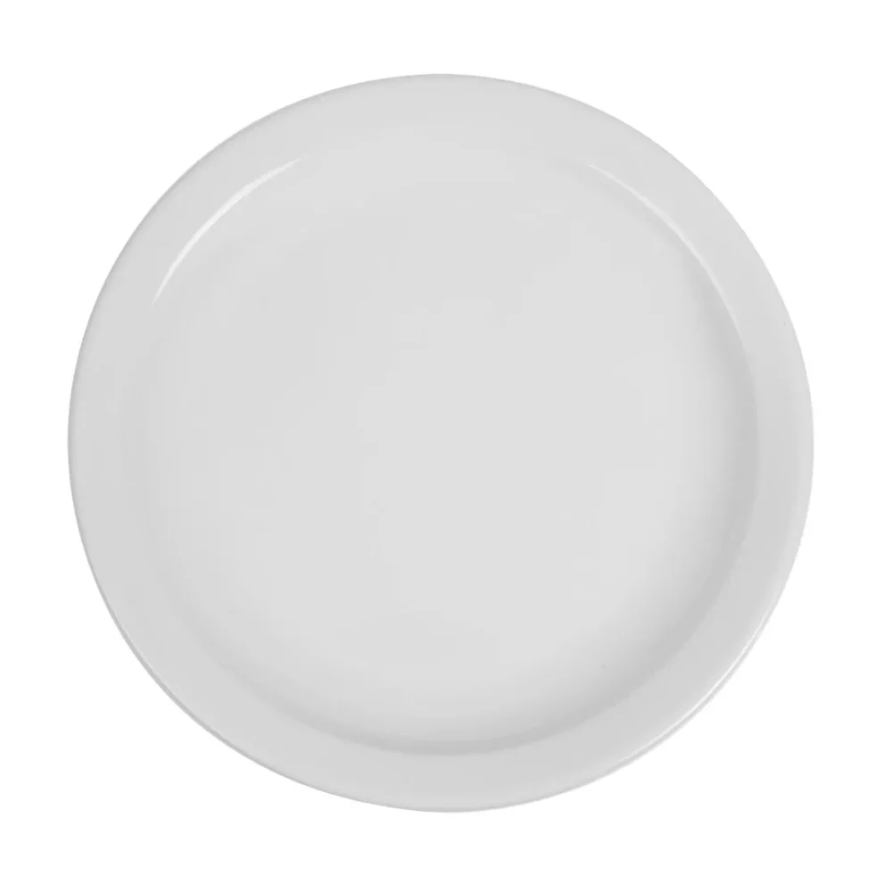 Olympia Whiteware Narrow Rimmed Plates 250mm (Pack of 12) - Image 2