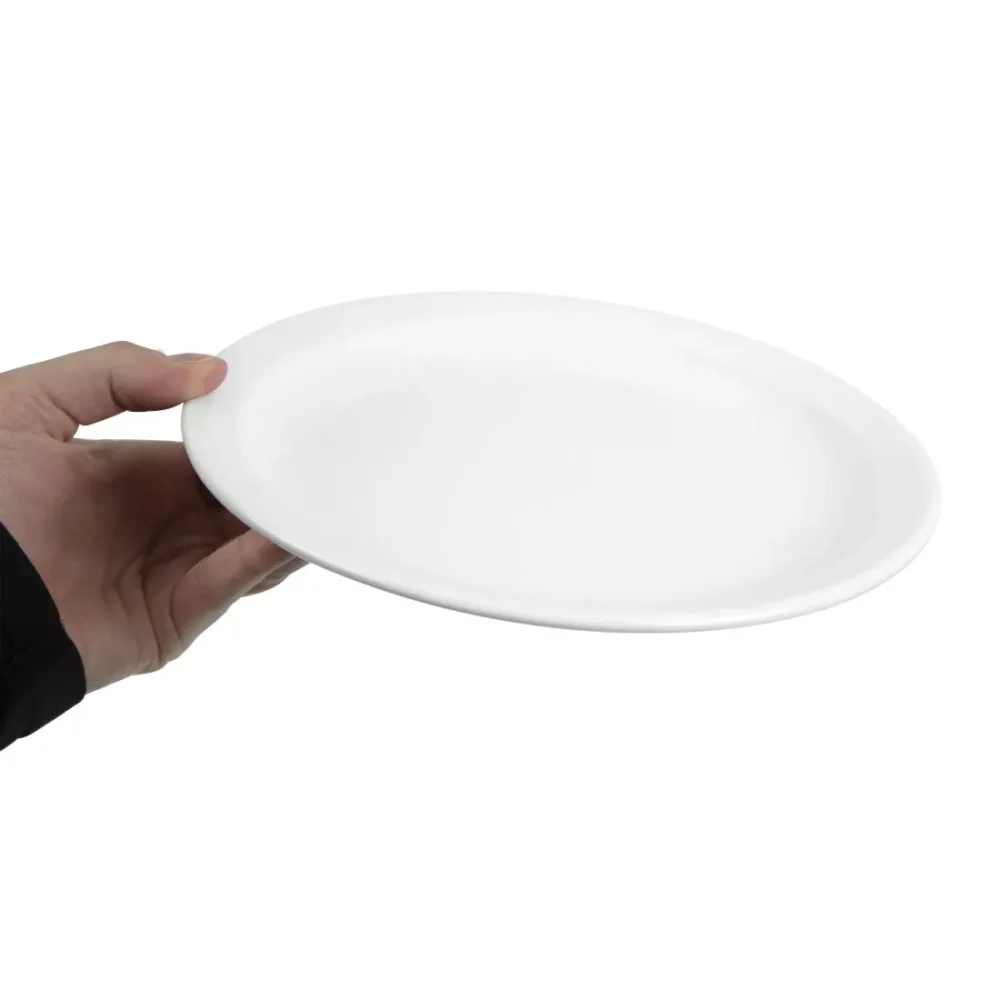 Olympia Whiteware Narrow Rimmed Plates 250mm (Pack of 12) - Image 5