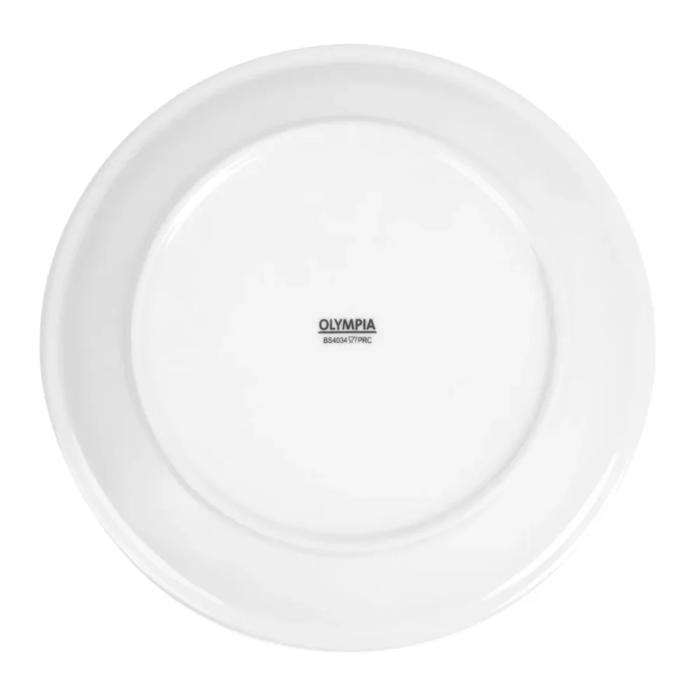 Olympia Whiteware Narrow Rimmed Plates 250mm (Pack of 12) - Image 6